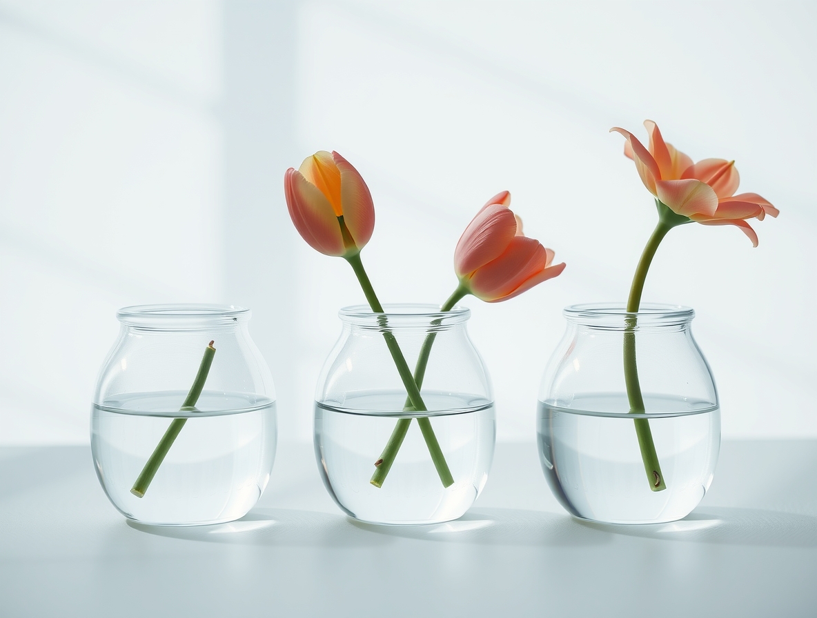 Дизайнерские стеклянные вазы